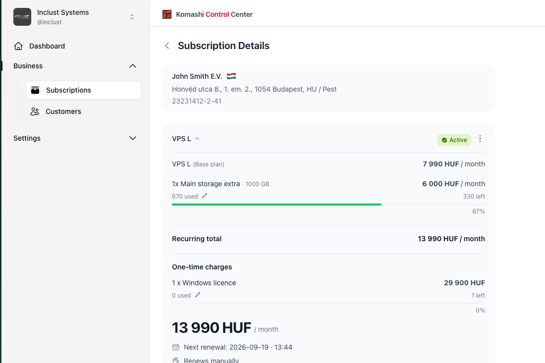 Usage tracking and limits